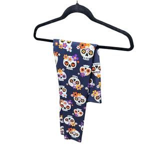 NEW KARMEN women's day of the dead skull pocket leggings in multi
